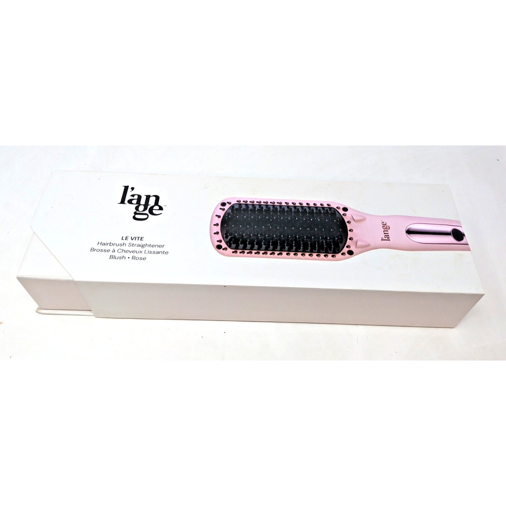 L'ange Le Vite Straightening Hair Brush Style Hairdryer Blush Pink Lange WORKS